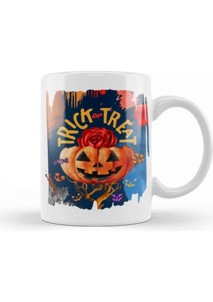 Trick Or Treat 02 Kupa Bardak Porselen