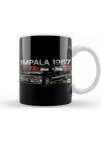 Supernatural Retro Impala Kupa Bardak Porselen