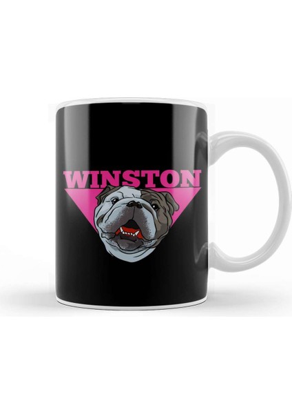 Winston Bulldog Smith Kupa Bardak Porselen
