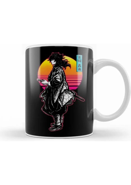 Tomioka Giyuu Giyu Retro Back Kupa Bardak Porselen