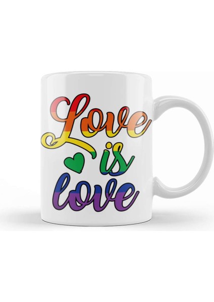 Love Is Love Kupa Bardak Porselen