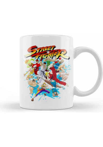 Street Fighter World Warrior Street Fighters Kupa Bardak Porselen
