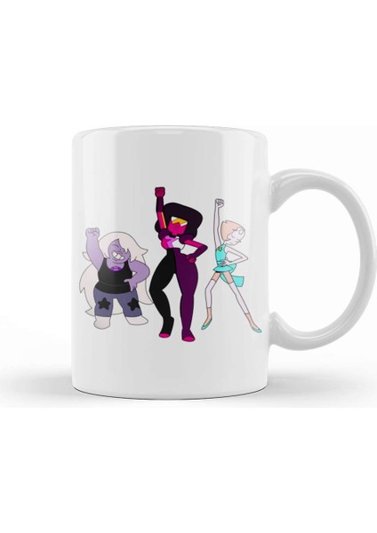 Steven Universe Amethyst Garnet Pearl Kupa Bardak Porselen