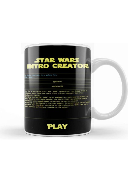 Star Wars Opening Crawl 05 Kupa Bardak Porselen