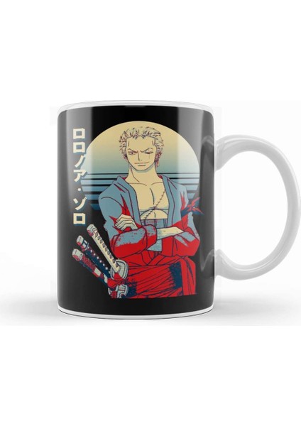 Zoro One Piece Roronoa Zoro 09 Kupa Bardak Porselen