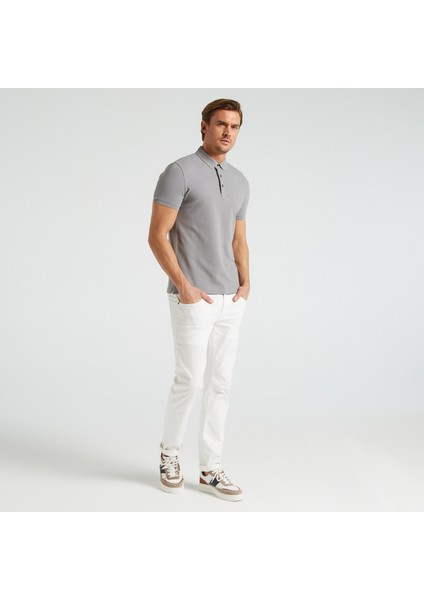 Nautıca Erkek Gri Slım Fıt Kısa Kollu Polo K35052T.0HF modelleri