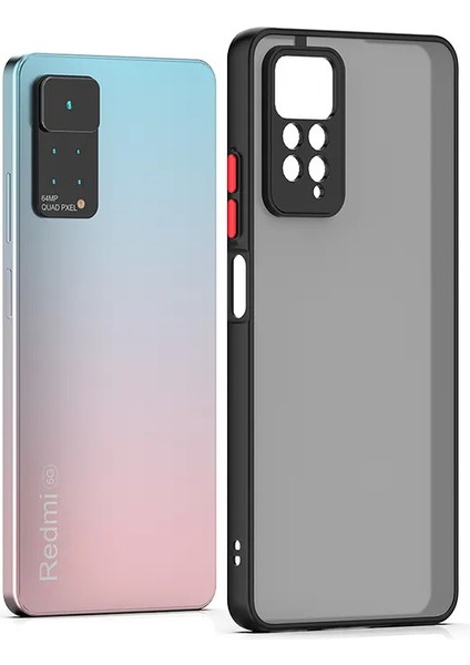 Xiaomi Redmi Note 11 Pro Kılıf 3D Kamera Korumalı Arkası Mat Kenarları Renkli Smoke Case modelleri