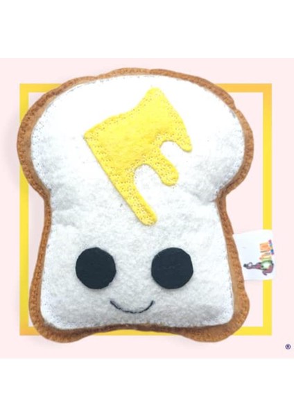 Ekmek Dilimi - Kedi Naneli (Catnipli) Kedi Oyuncağı - Kedi Yastığı - Dino Pet Toy