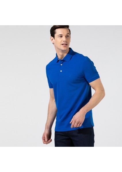 Nautıca Erkek Mavi Slım Fıt Kısa Kollu Polo K35052T.4C9 fiyatları