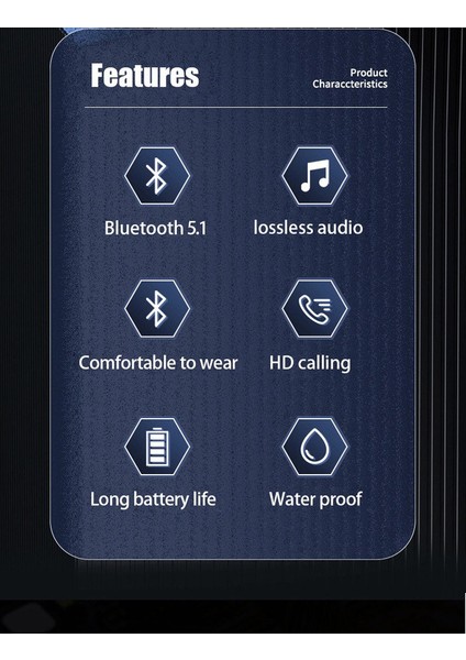 Kancalı Bluetooth 5.2 Kablosuz Spor Kulaklık (Yurt Dışından)