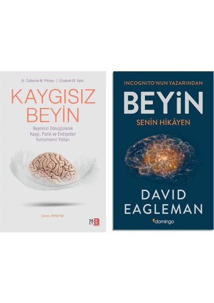 Kaygısız Beyin - Beyin - 2 Kitap Set