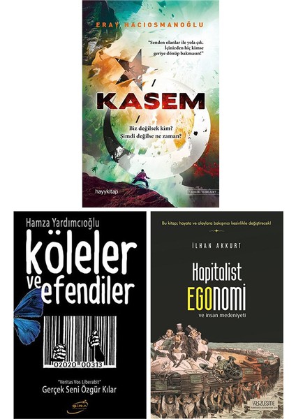 Kasem Eray Hacıosmanoğlu - Köleler ve Efendiler - Kapitalist Egonomi 3 Kitap Set - Hamza Yardımcıoğlu