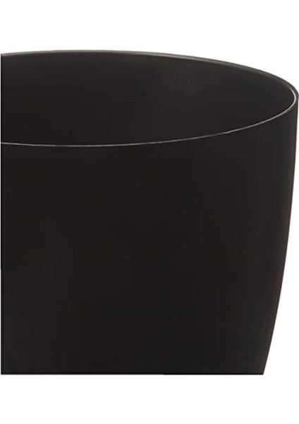 YK01 Yakut Saksı No:1 Drenaj Aparatı Ile Birlikte, Siyah, 11CM, 0.68 Litre