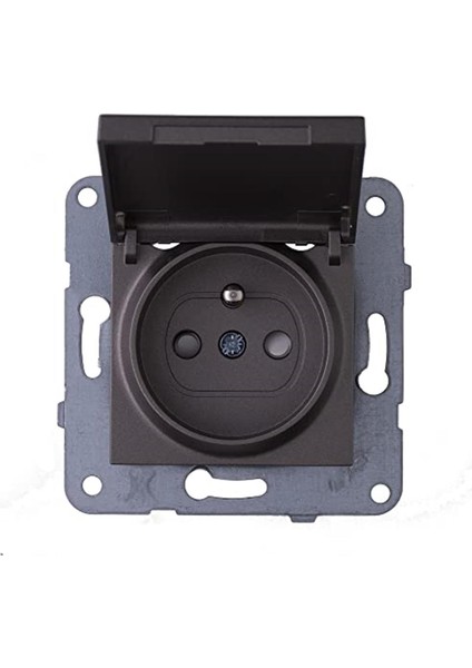 Novella Antrasit Ikili Toprakli Priz Çocuk Koruma