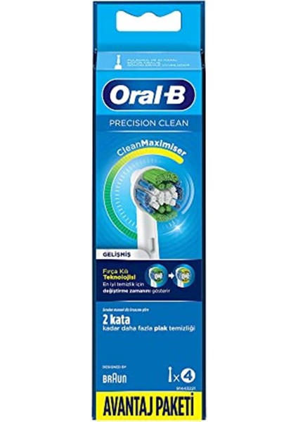 Diş Fırçası Yedek Başlığı Precision Clean 4 Adet