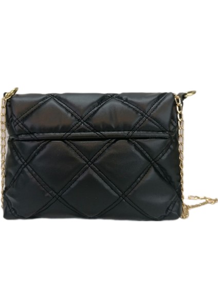 2290 Yumuşak Kapitoneli Kadın Omuz Çapraz Çanta - Siyah fiyatları