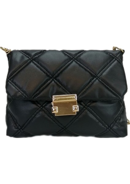 2290 Yumuşak Kapitoneli Kadın Omuz Çapraz Çanta - Siyah modelleri