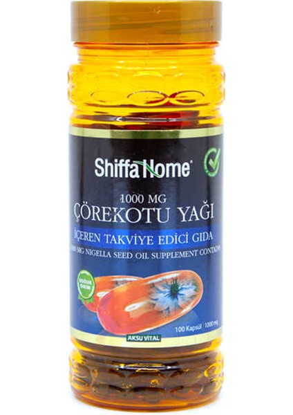 Shiffa Home Çörek Otu Yağı Softjel 1000 Mg x 100 Adet