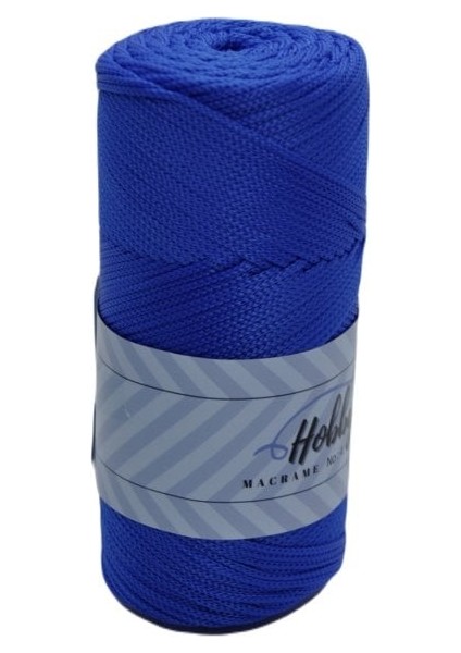 Hobby Club Premium 200 gr 5 Adet Polyester Makrome Ipi (Saks Mavisi) Supla Ip ve Çanta Ipi