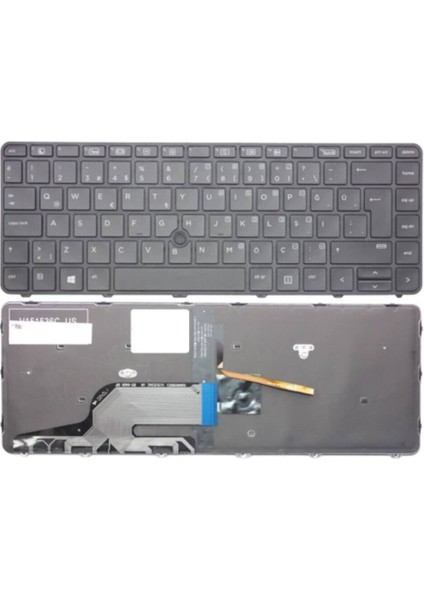 Hp ile Uyumlu Probook 430 G3 Uyumlu Notebook Klavyesi - Siyah - Tr