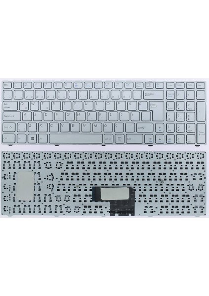 Casper ile Uyumlu C700, C800 Uyumlu Notebook Klavyesi - Silver - Tr