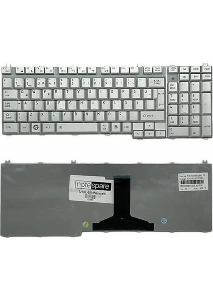 Toshiba Satellite P505D Uyumlu Notebook Klavye - Silver - Tr