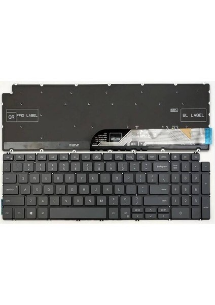 Dell ile Uyumlu Inspiron 5508 Uyumlu Notebook Klavyesi - Siyah - Tr