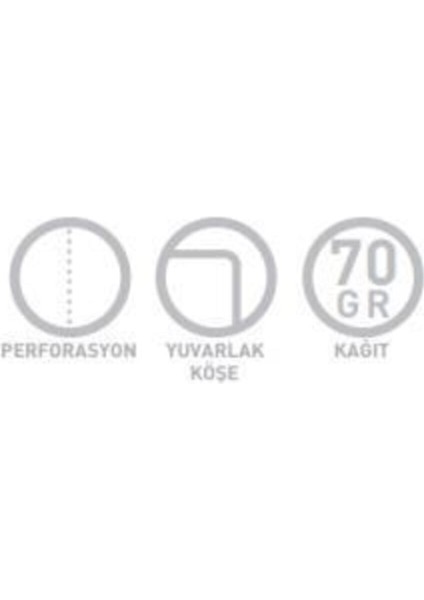 Habit A4 Spiralli Karton Kapak Defter 80 Yaprak Kareli (4 Lü Paket) 4393