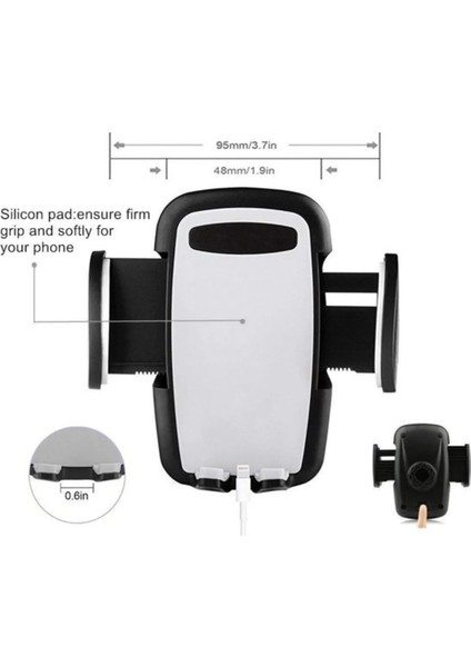 Luxfon Araç Içi Uzayan Ayarlanabilir Otomatik Cam ve Torpido Için Yüksek Kaliteli Telefon Tutucu (Yurt Dışından) modelleri