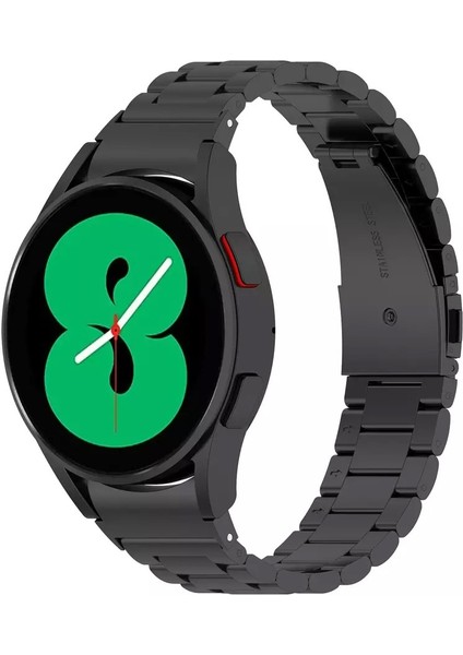 Samsung Galaxy Watch 4 40-42-44-46 mm Tam Uyumlu Kavisli 20 mm Klasik Çelik Kordon