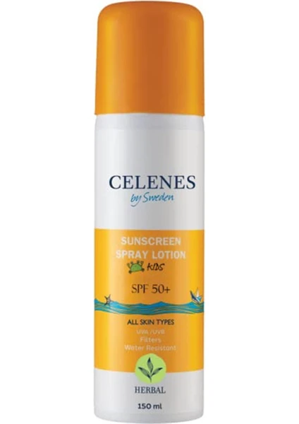 Celenes Herbal Spf 50+ Çocuk Güneş Koruyucu Losyon Sprey (150 Ml)