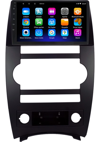 Jeep Comander Android 12 Kablosuz Carplay Navigasyon Multimedya Ekran Teyp - MY-0609W-