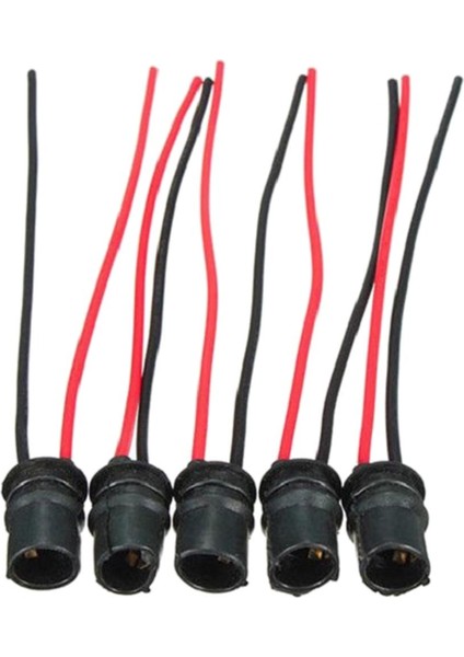 5x T10 W5W Ampul Soket Tutucu Araba Kamyon Tekne Yumuşak Kauçuk Konnektör Için (Yurt Dışından)