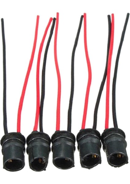 5x T10 W5W Ampul Soket Tutucu Araba Kamyon Tekne Yumuşak Kauçuk Konnektör Için (Yurt Dışından)