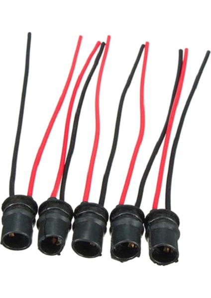 5x T10 W5W Ampul Soket Tutucu Araba Kamyon Tekne Yumuşak Kauçuk Konnektör Için (Yurt Dışından)