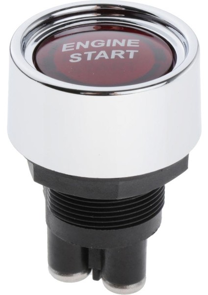 Evrensel 12 V Araba Motoru Start Push Button Anahtarı Kontak Starter Kitleri Kırmızı (Yurt Dışından)