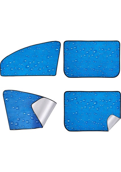 4-Paket Araba Manyetik Yan Pencere Cling Sunshade Gölge Profesyonel (Yurt Dışından)