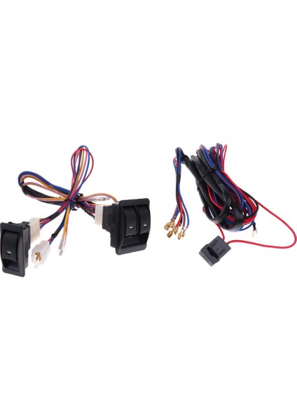 Kablo Demeti Evrensel ile 12 V Araba Kapı Güç Pencere Anahtarı Kiti (Yurt Dışından)