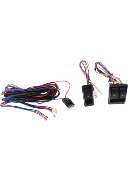 Kablo Demeti Evrensel ile 12 V Araba Kapı Güç Pencere Anahtarı Kiti (Yurt Dışından) fiyatları