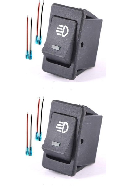 1 Çift Rocker LED Göstergesi Işığı 12V 35A Yeşil ve Kırmızı (Yurt Dışından)