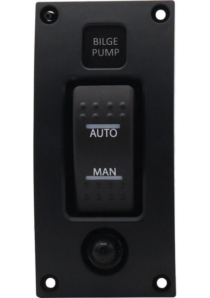 Deniz Teknesi 3 Gears On-Off-Off-One Sintine Pompa Anahtarı Paneli + Arka Işık Dc 12 24V (Yurt Dışından)