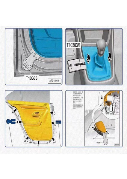 Plastik Araba Kapı Trim Kalıpları Klipler Fişler Kapı Paneli Sökücü Garaj Aracı (Yurt Dışından) fiyatları