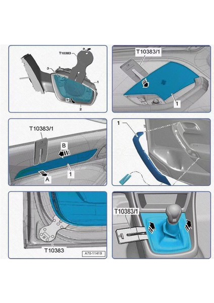 Plastik Araba Kapı Trim Kalıpları Klipler Fişler Kapı Paneli Sökücü Garaj Aracı (Yurt Dışından) fırsatları