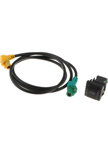 USB Aux Anahtar Soket Kablo Kablo Kablo Bağdaştırıcısı Vw Golf Mk6 (Yurt Dışından)