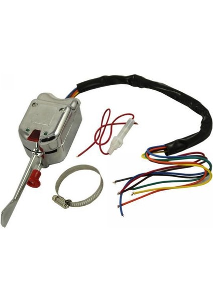 2x Chrome Universal 12V Turn Sinyal Anahtarı (Yurt Dışından)