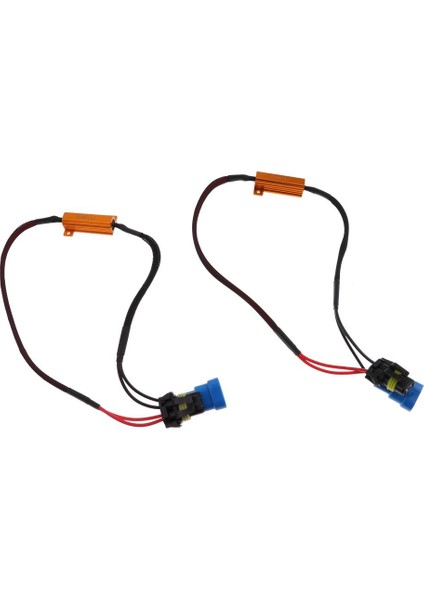 2x Hb3 9005 50W 6ohm LED Drl Sis Light Load Direnç Kablo Dekoru Kod Çözücü (Yurt Dışından)