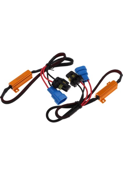 2x Hb3 9005 50W 6ohm LED Drl Sis Light Load Direnç Kablo Dekoru Kod Çözücü (Yurt Dışından)