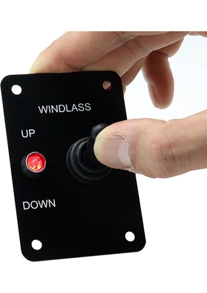 2x Ankraj Dalgalı Yukarı Aşağı Geçiş Anahtarı Kontrol Paneli Kırmızı Gösterge 12V 15A (Yurt Dışından) indirimleri