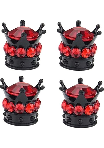 8 Adet Crown Diamond Valf Kapakları Lastik Tekerleği Kök Evrensel Araba Kırmızı ve Pembe (Yurt Dışından) fiyatları
