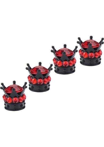 8 Adet Crown Diamond Valf Kapakları Lastik Tekerleği Kök Evrensel Araba Kırmızı ve Pembe (Yurt Dışından) modelleri